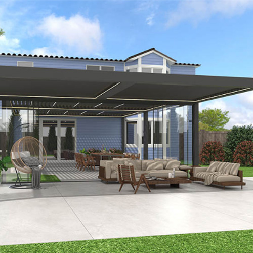 waterproof aluminum electric pergola